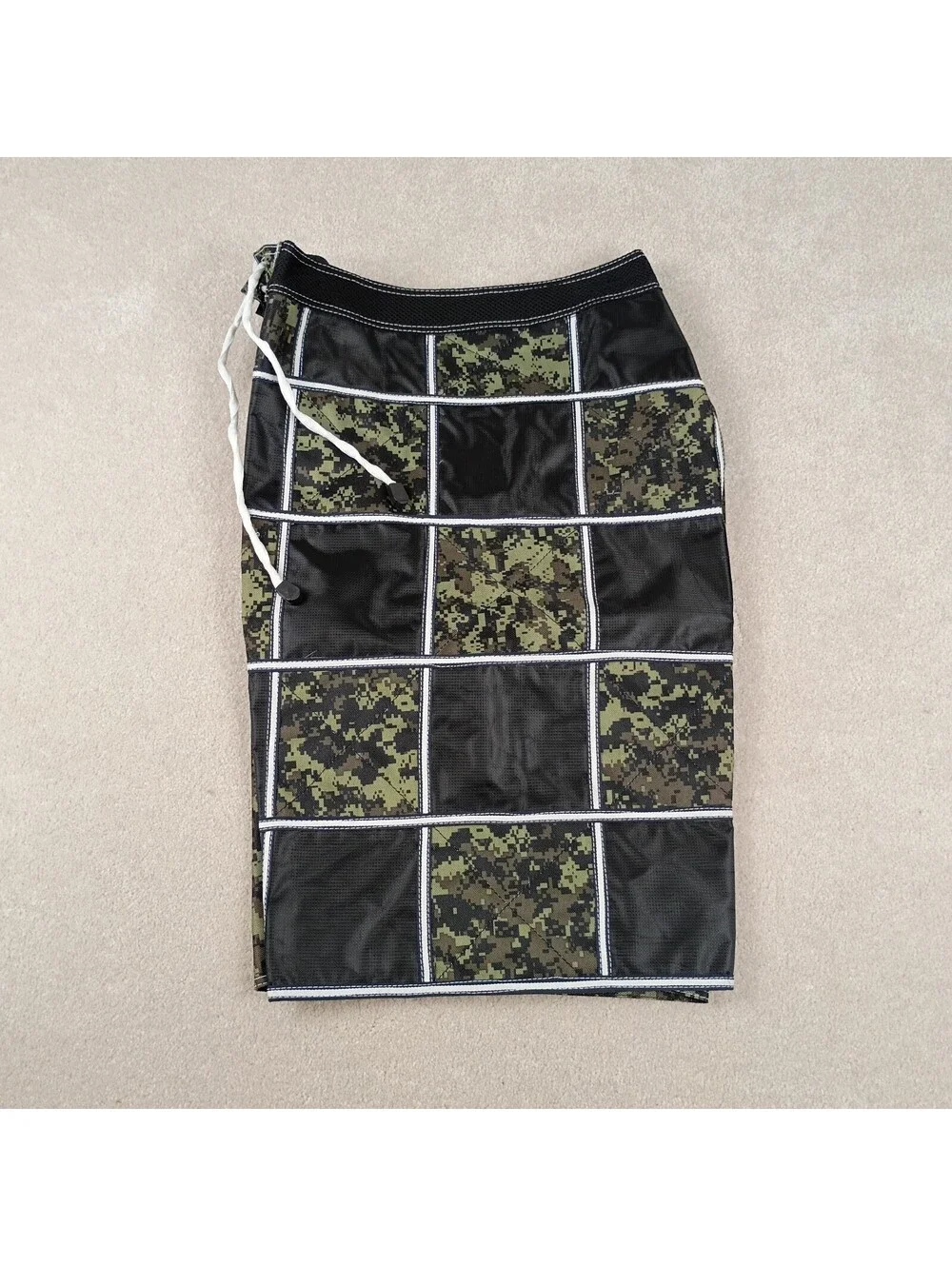 Jettribe Racing Shorts Mens Size 36 Camo Board Surfing Trunks Drawstring